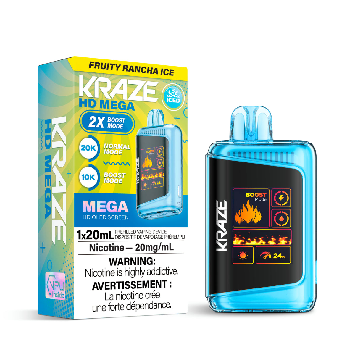 Kraze HD Mega - Fruity Rancha Ice - AB