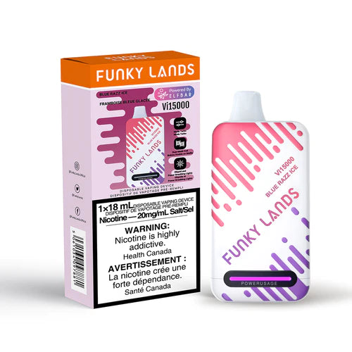 Funky Lands Vi15000 - Blue Razz Ice