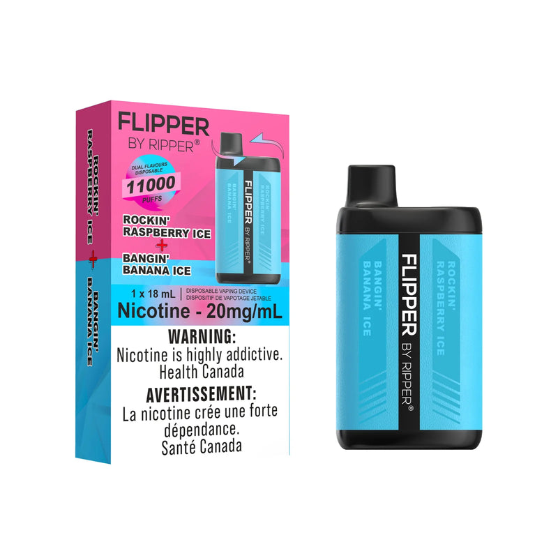 Rufpuf Ripper Flipper 11000 - Bangin' Banana Ice + Rockin' Raspberry Ice