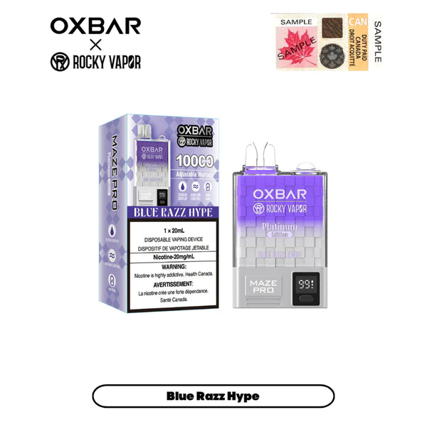 Oxbar Maze Pro 10k - Blue Razz Hype