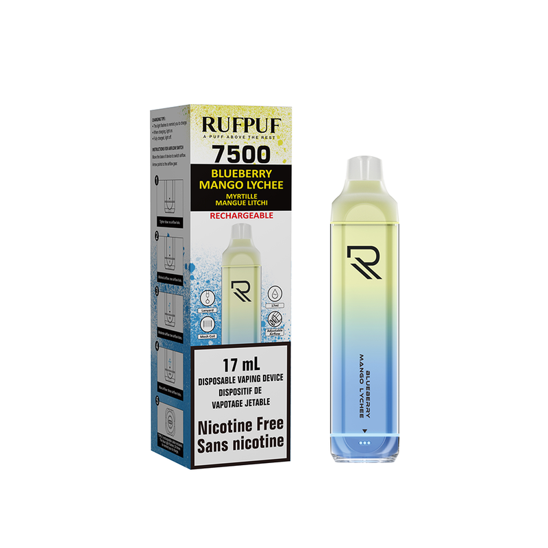 RufPuf 7500 - Blueberry Mango Lychee
