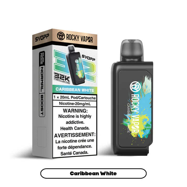 Rocky Vapor SVOPP 32K Pod - Caribbean White - AB