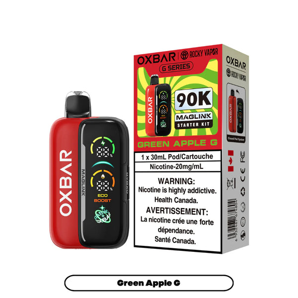Oxbar Maglink 90K Starter Kit Bundle - Green Apple G - AB