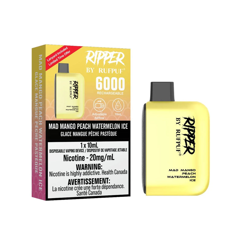 RufPuf Ripper 6000 - Mad Mango Peach Watermelon Ice