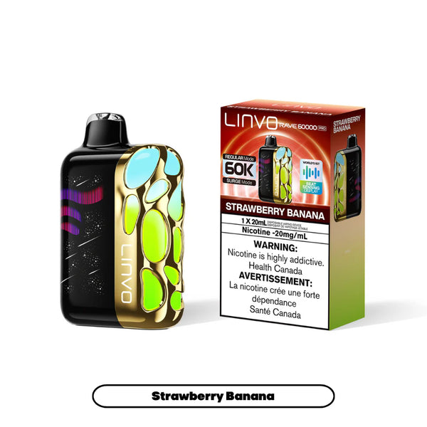 Linvo Rave 60K - Strawberry Banana