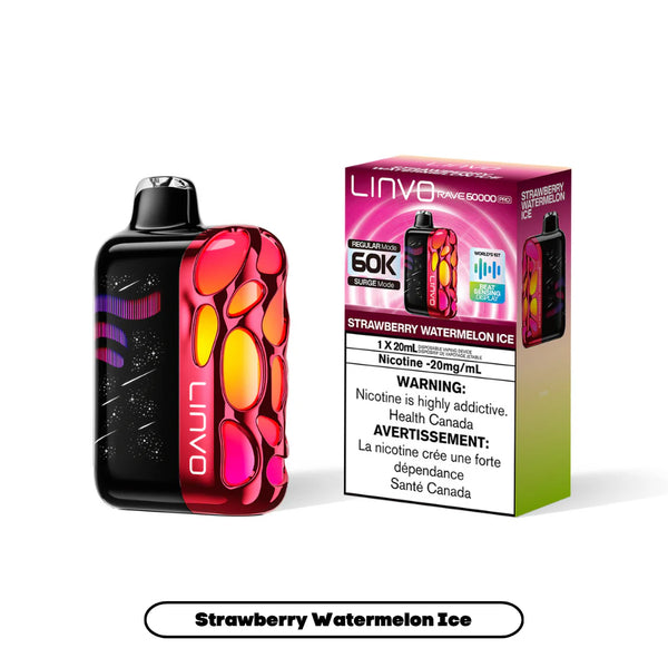 Linvo Rave 60K - Strawberry Watermelon Ice