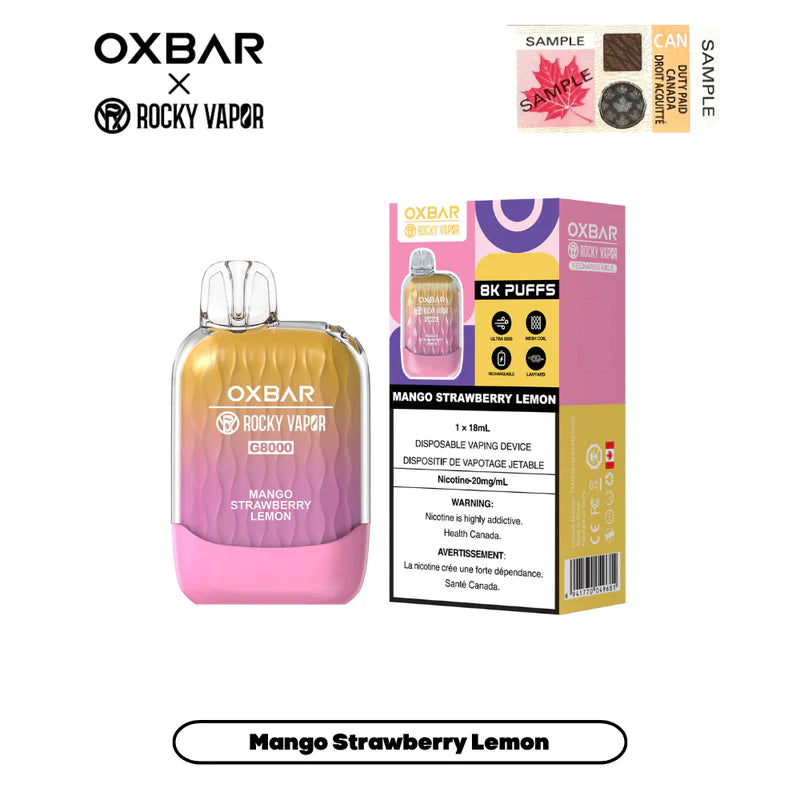 Oxbar 8000 - Mango Strawberry Lemon