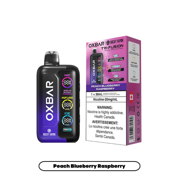 Oxbar Tri Fusion - Peach Blueberry Raspberry - AB