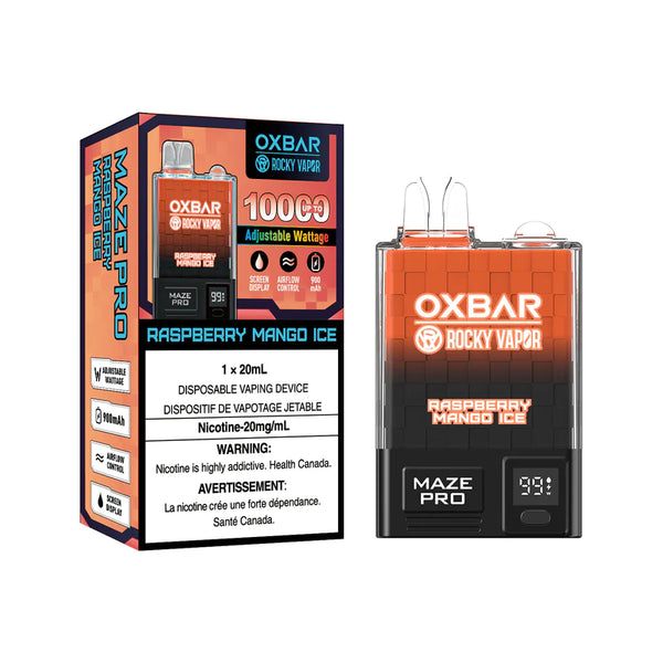 Oxbar Maze Pro 10k - Raspberry Mango Ice