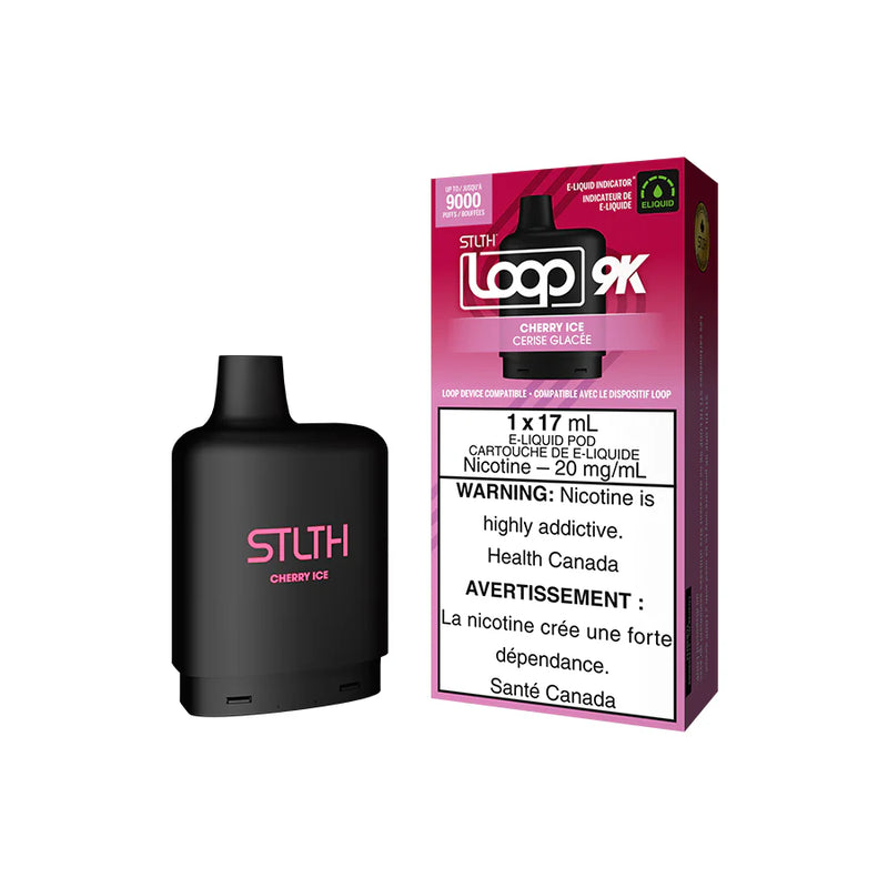 STLTH Loop 9K Pod - Cherry Ice