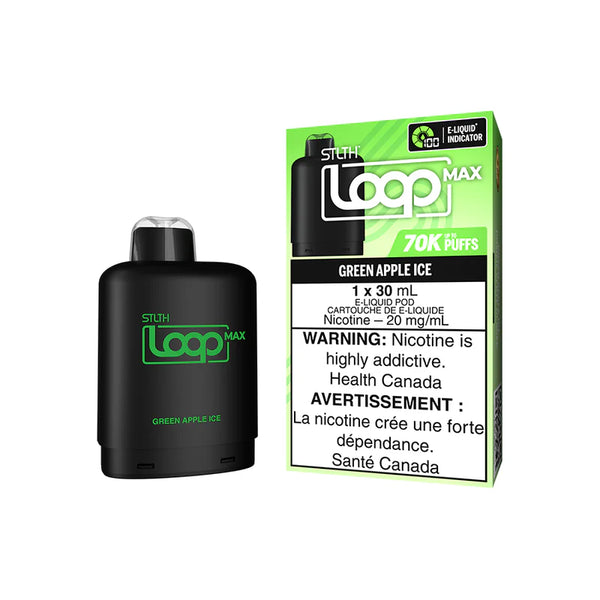 STLTH Loop MAX 70K Pod - Green Apple ice - AB