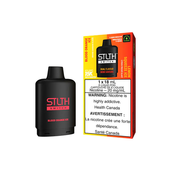 STLTH Switch Pod - Blood Orange Ice and Lemon Squeeze Ice