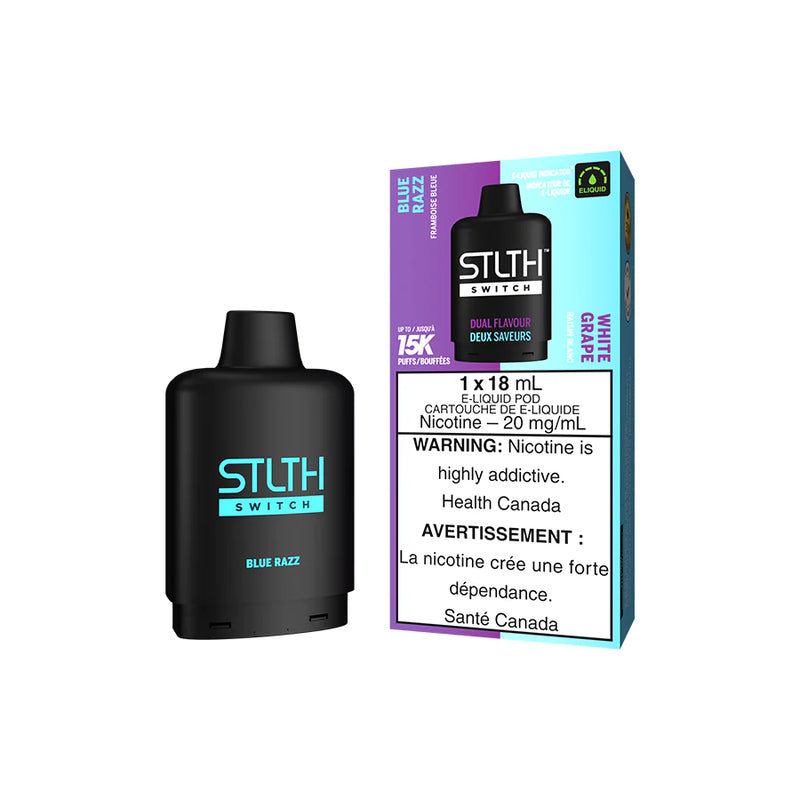 STLTH Switch Pod - Blue Razz and White Grape