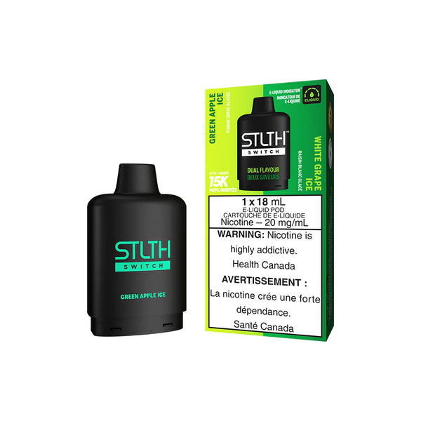 STLTH Switch Pod - Green Apple Ice and White Grape Ice