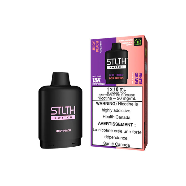 STLTH Switch Pod - Juicy Peach and White Grape