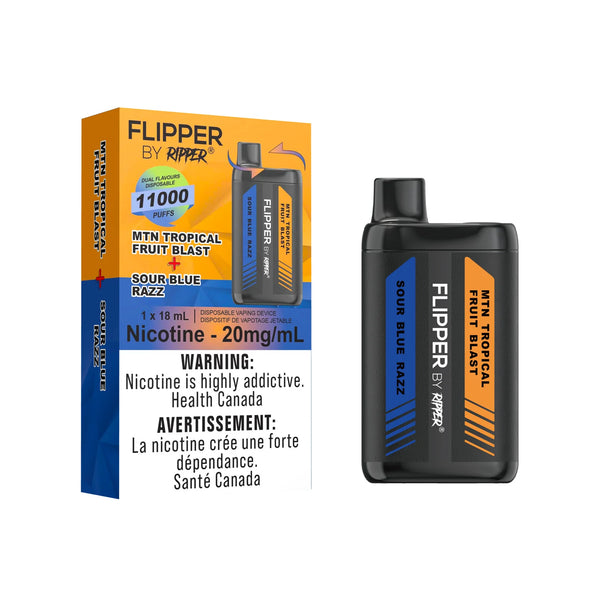 Rufpuf Ripper Flipper 11000 - Sour Blue Razz + MTN Tropical Fruit Blast