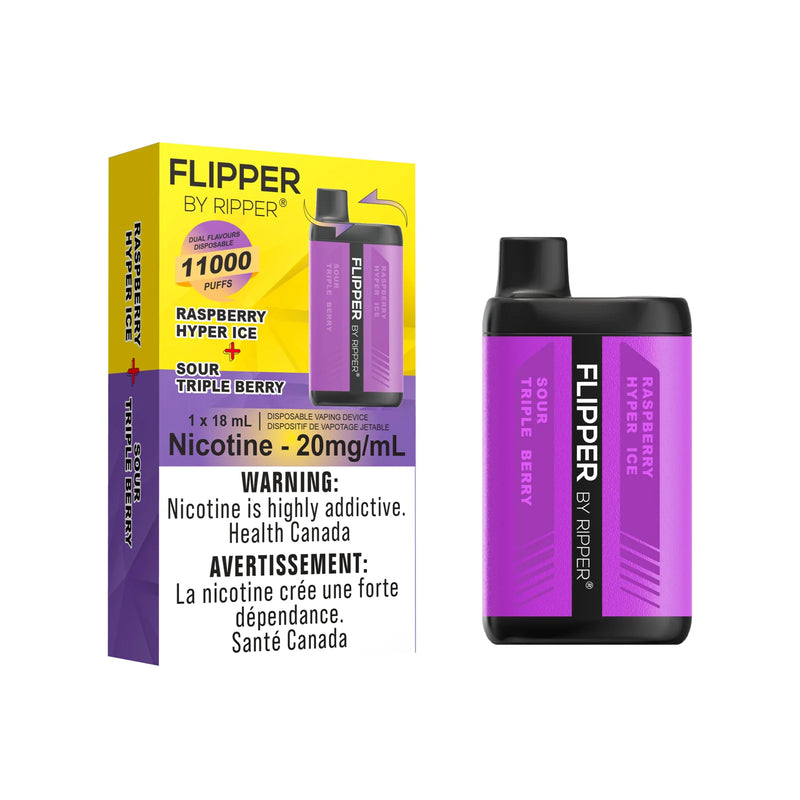 Rufpuf Ripper Flipper 11000 - Sour Triple Berry + Raspberry Hyper Ice