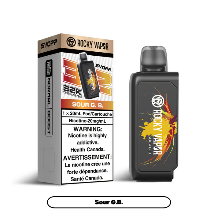 Rocky Vapor SVOPP 32K Pod - Sour G.B. - AB