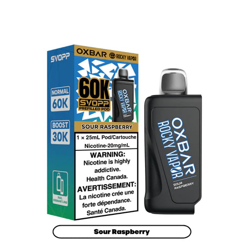 Rocky Vapor SVOPP 60K Pod - Sour Raspberry - AB