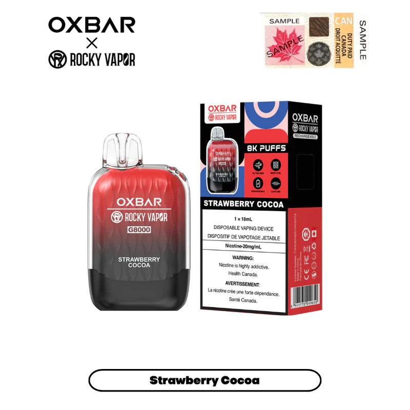 Oxbar 8000 - Strawberry Cocoa