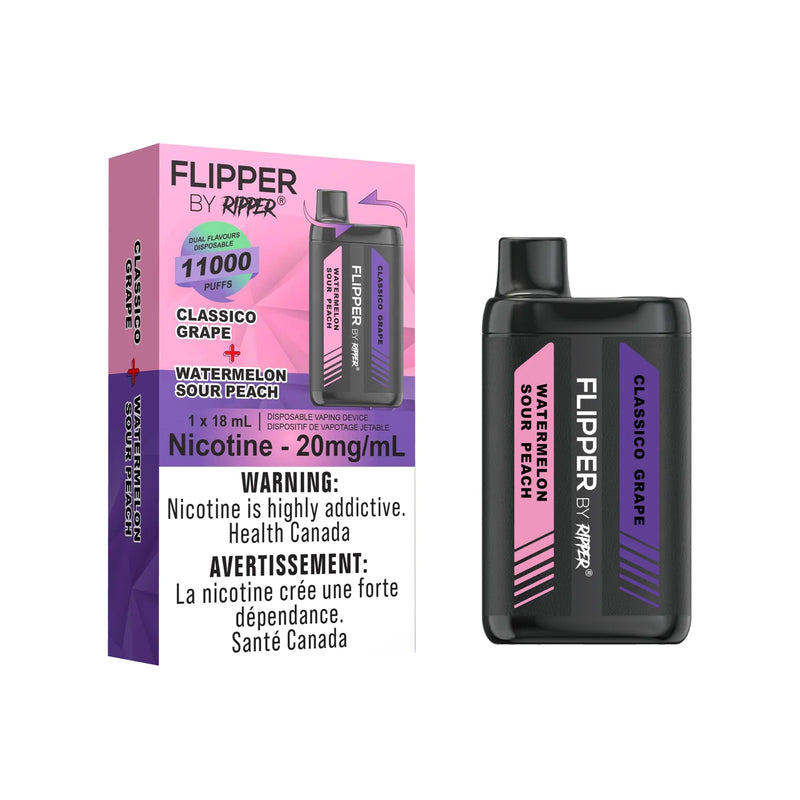 Rufpuf Ripper Flipper 11000 - Watermelon Sour Peach + Classico Grape