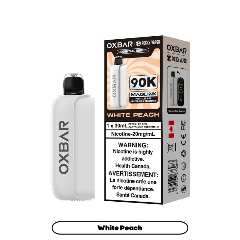 Oxbar Maglink 90K Pod - White Peach - AB