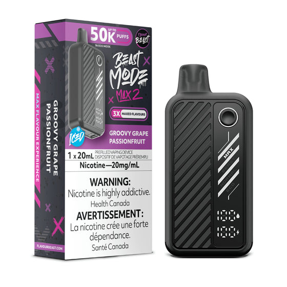 Flavour Beast Mode MAX 2 - Groovy Grape Passionfruit Ice - AB