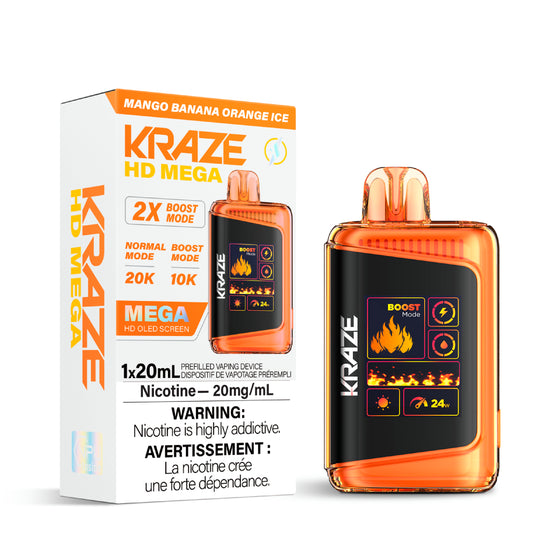 Kraze HD Mega - Mango Banana Orange Ice