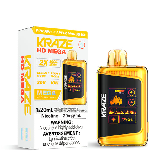 Kraze HD Mega - Pineapple Apple Mango Ice