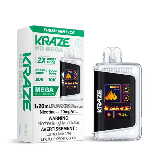 Kraze HD Mega - Fresh Mint Ice