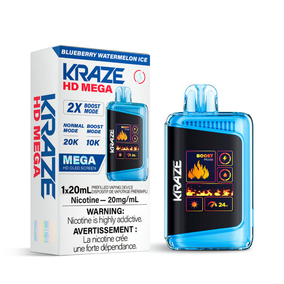 Kraze HD Mega - Blueberry Watermelon Ice