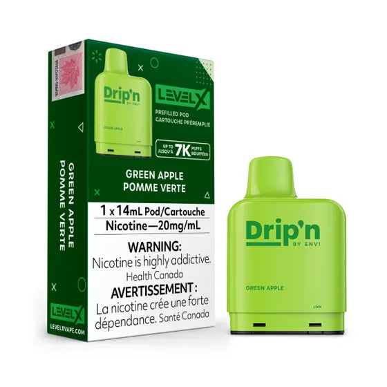 Drip'N - 7000 Level X Pod - Green Apple