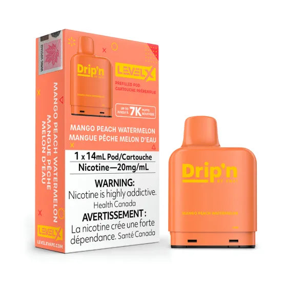 Drip'N - 7000 Level X Pod - Mango Peach Watermelon
