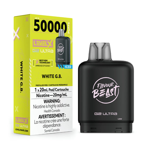 Flavour Beast - Ultra 50K Level X Pod - White G.B. - AB