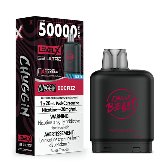 Flavour Beast - Ultra 50K Level X Pod - Doc Fizz Ice - AB