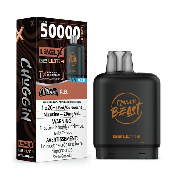 Flavour Beast - Ultra 50K Level X Pod - R.B. Ice - AB