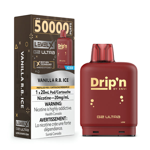 Drip'N - Ultra 50K Level X Pod - Vanilla R.B. Ice