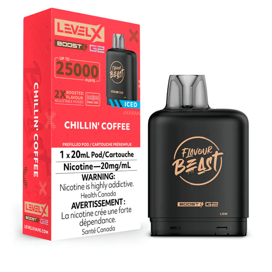 Flavour Beast - Boost 25K Level X Pod - Chillin' Coffee Iced