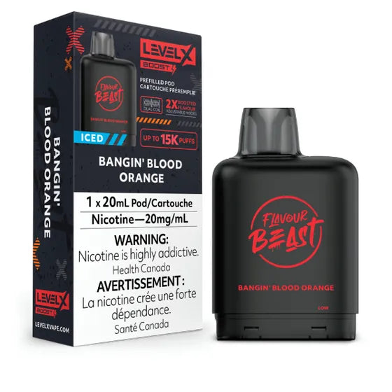 Flavour Beast - Boost 25K Level X Pod - Bangin' Blood Orange Iced