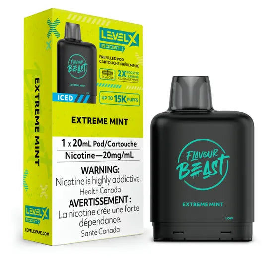 Flavour Beast - Boost 25K Level X Pod - Extreme Mint