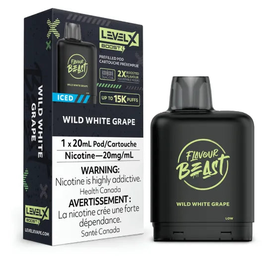 Flavour Beast - Boost 25K Level X Pod - Wild White Grape Iced