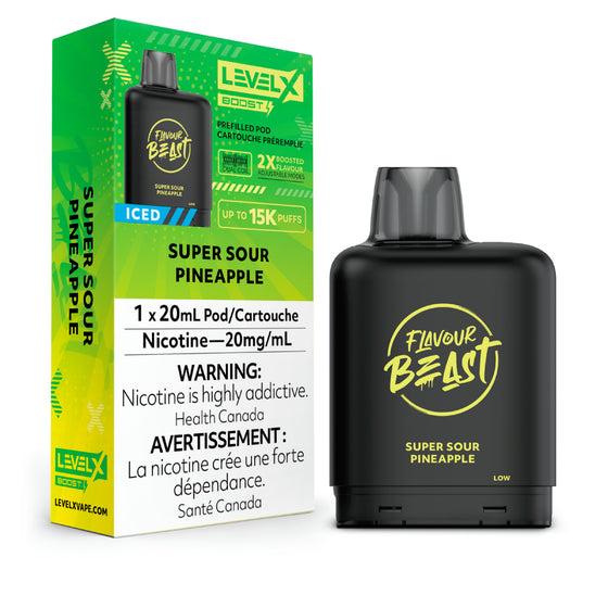 Flavour Beast - Boost 25K Level X Pod - Super Sour Pineapple Iced