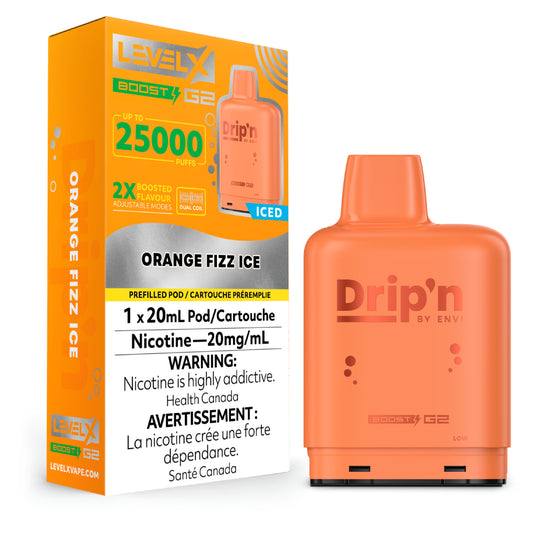 Drip'N - Boost 25K Level X Pod - Orange Fizz