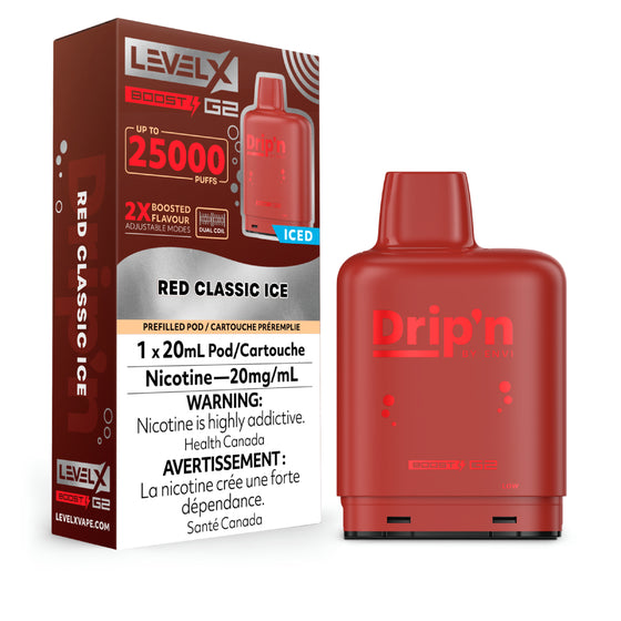 Drip'N - Boost 25K Level X Pod - Red Classic