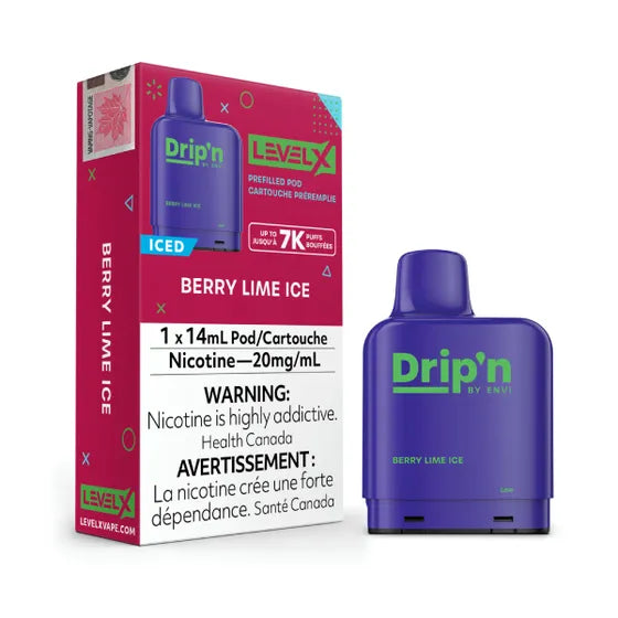 Drip'N - 7000 Level X Pod - Berry Lime Ice