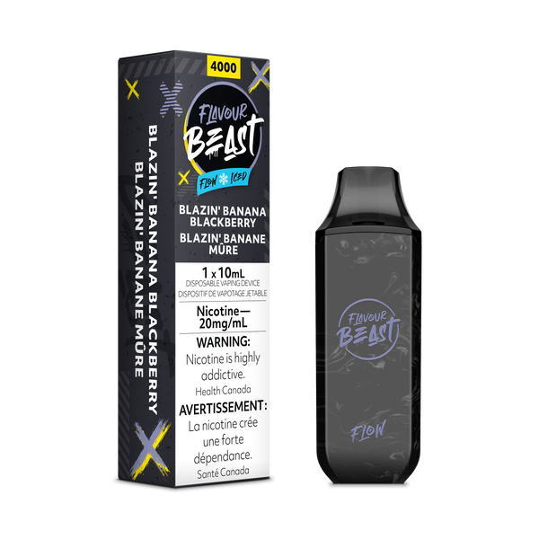 Flavour Beast 4000 - Blazin' Banana Blackberry Iced