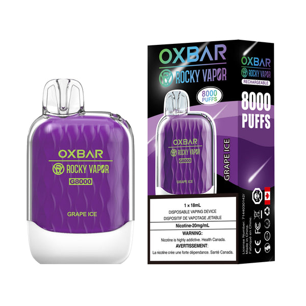 Oxbar 8000 - Grape Ice