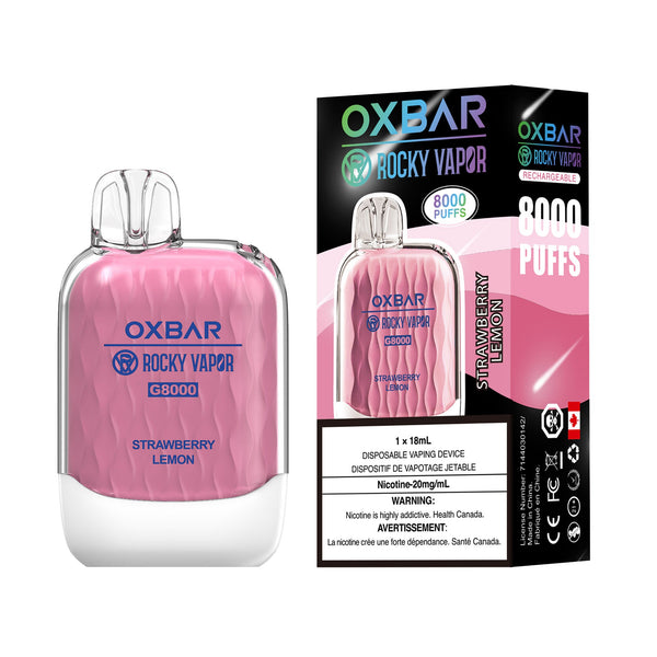 Oxbar 8000 - Strawberry Lemon